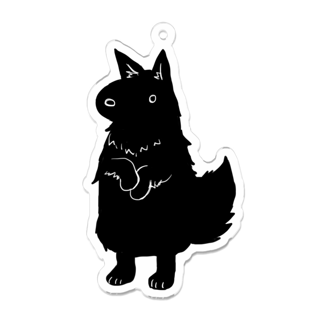 黒ふわくんアクキー