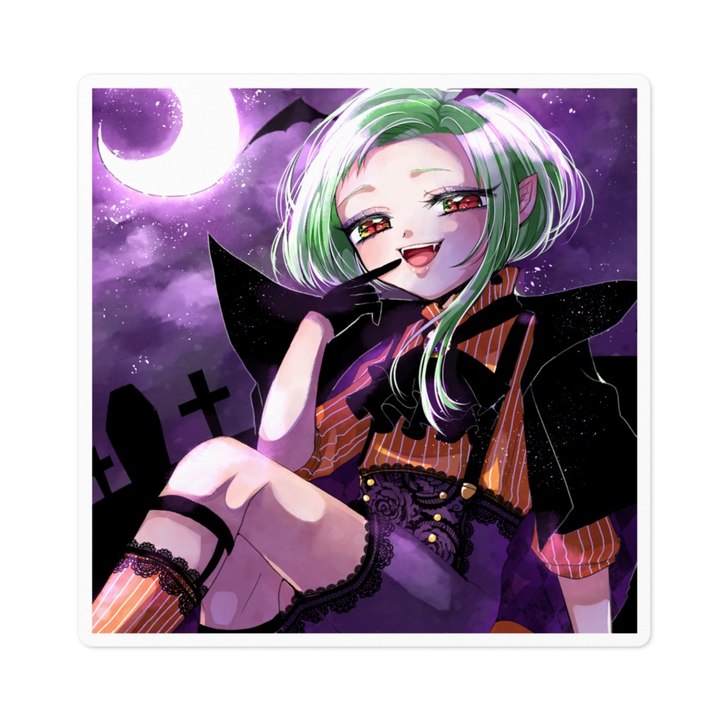 ハロウィン草灯くん・ステッカー