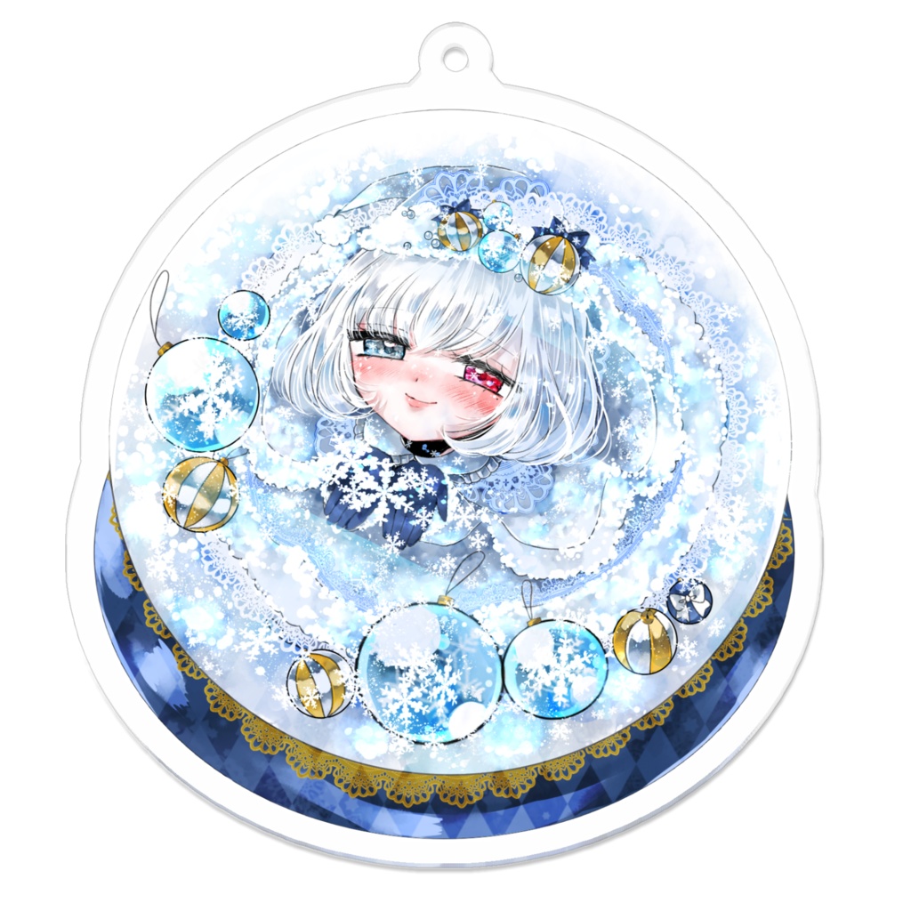 スノードーム雪兎くんアクキー