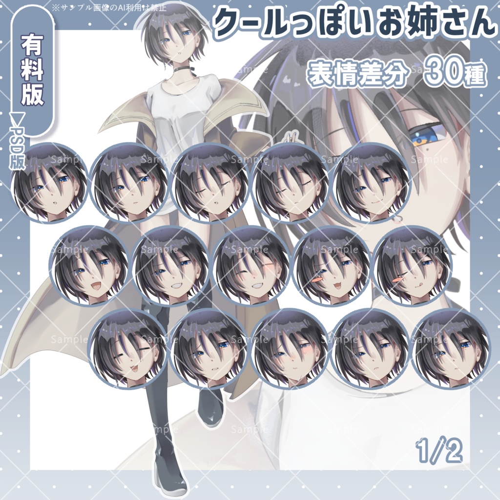 【無料版有】クールっぽいお姉さん【フリー素材】