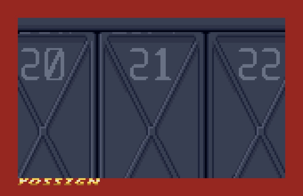 ドットレカ 格納庫とロボット