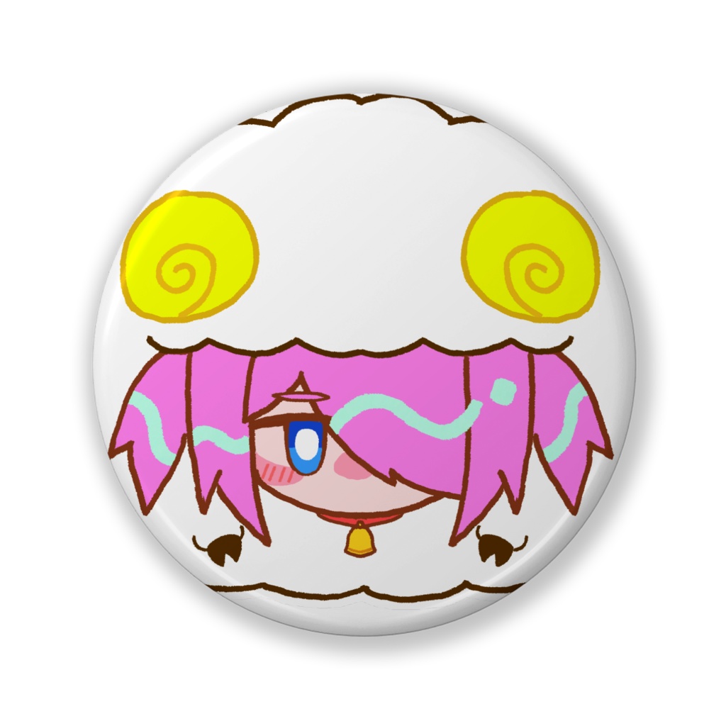 もこもこあきらくんB 缶バッジ