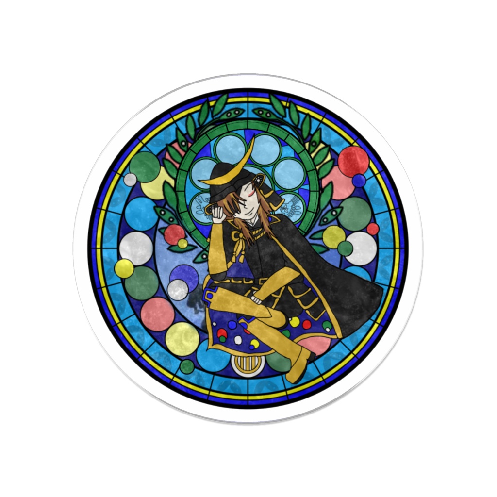 戦国武将 ステンドグラスバッジ 伊達政宗