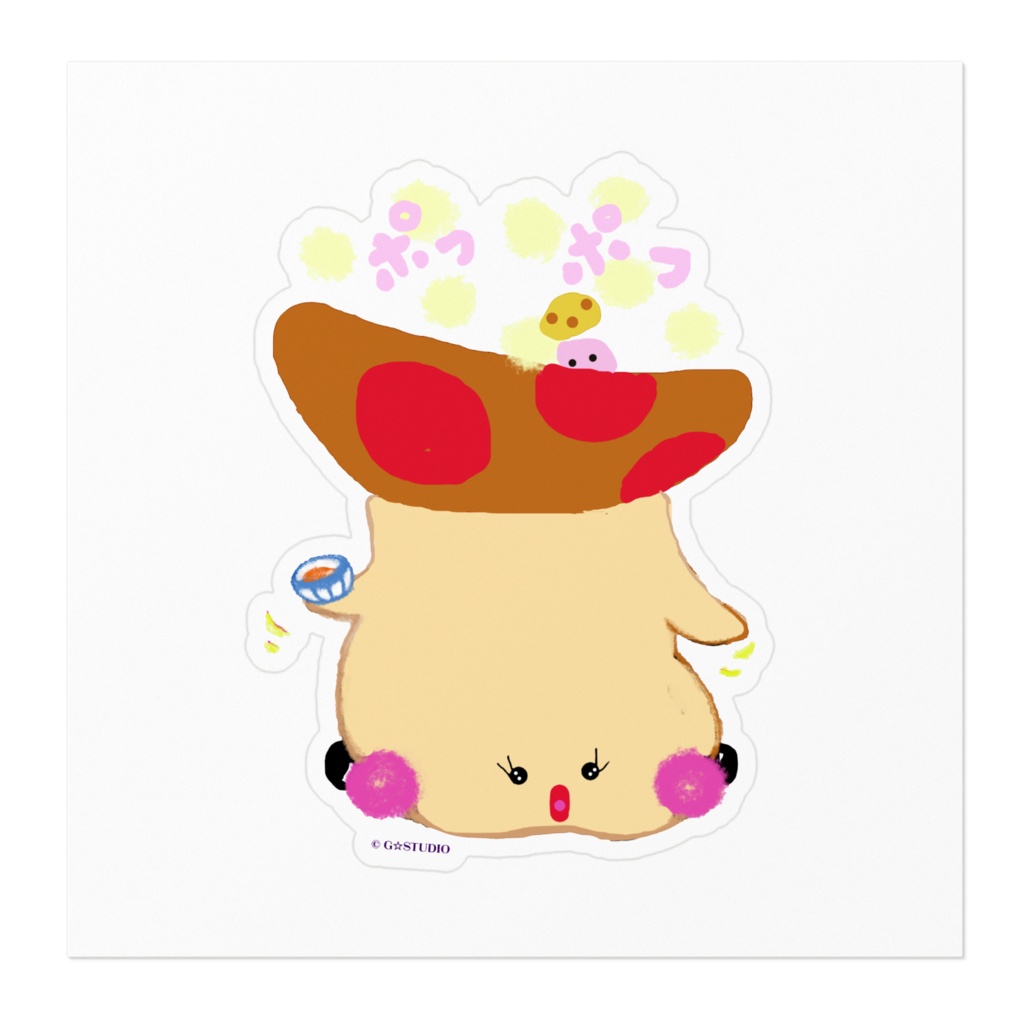 キノコママ座りホワイト