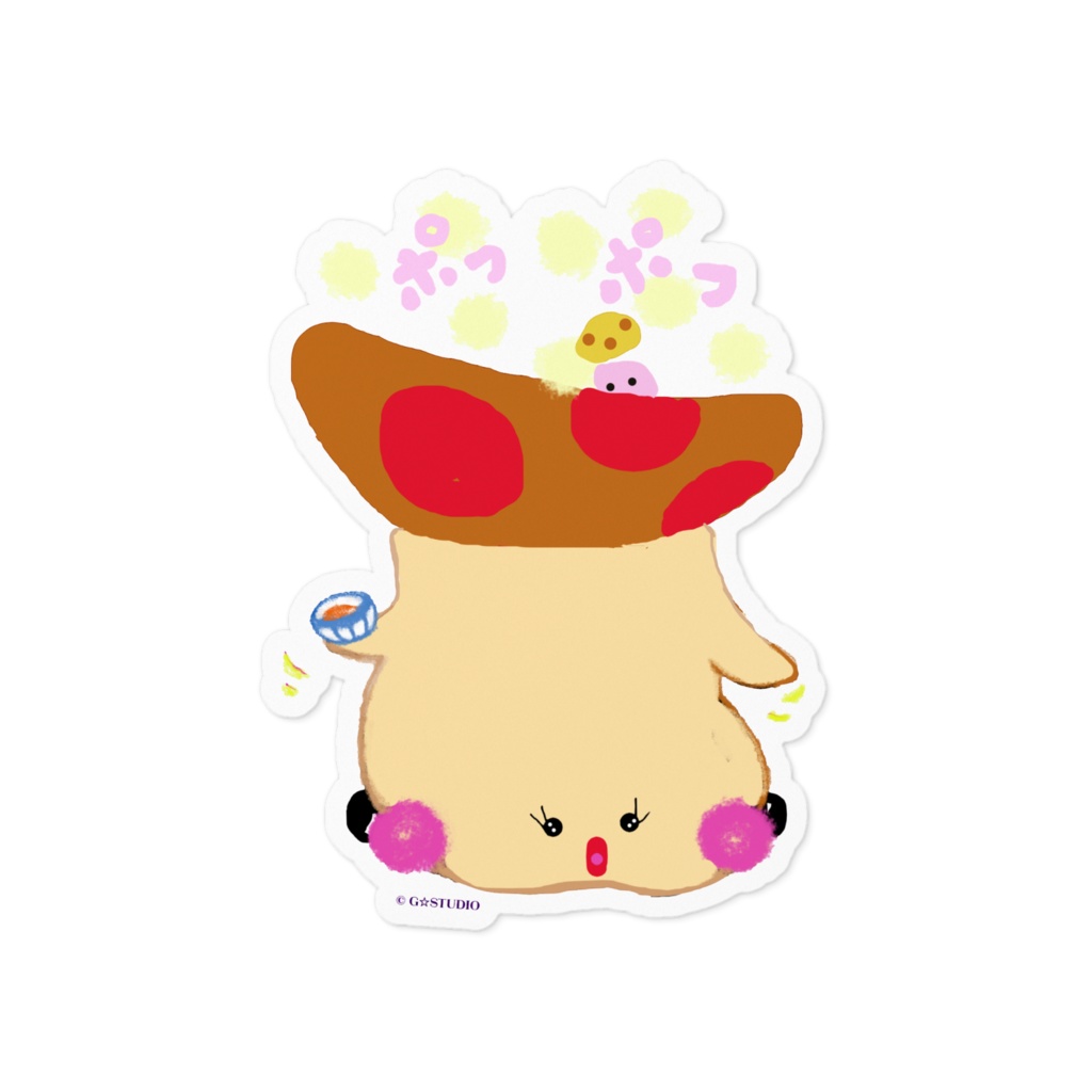 キノコママ座りホワイト