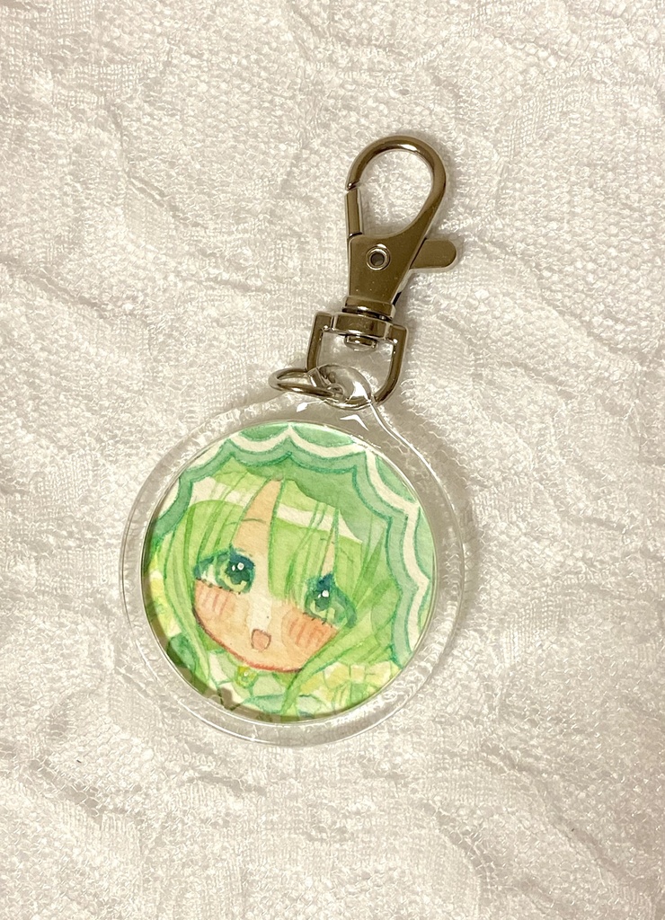 飴ちゃんモチーフ女の子原画キーホルダー