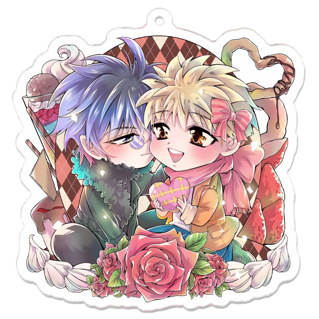 蛮銀バレンタインアクキー