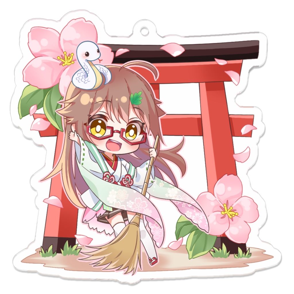 安桜このは（巫女見習いver.） アクリルキーホルダー