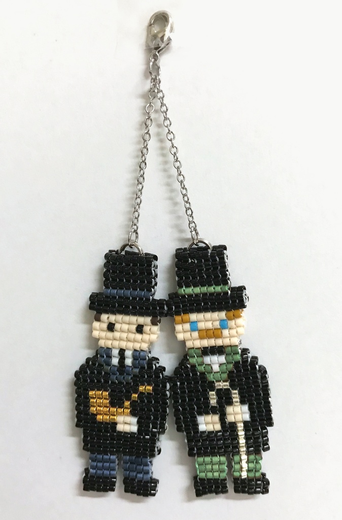 ビーズマスコット「シルクハットホームズ&ワトスン」