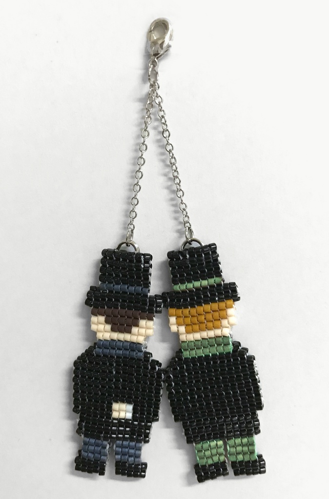 ビーズマスコット「シルクハットホームズ&ワトスン」