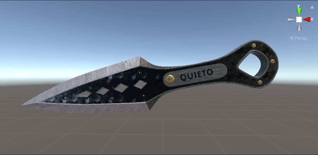 VRChat 想定 『Apex kunai苦無』 3D print 可能