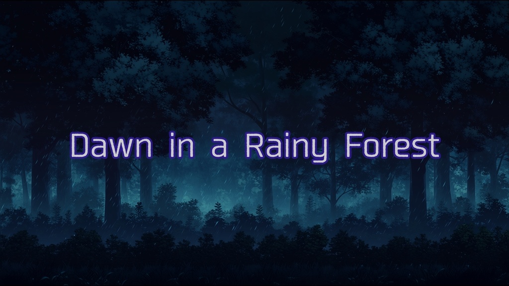 【フリーBGM】Dawn in a Rainy Forest【Ambient music】