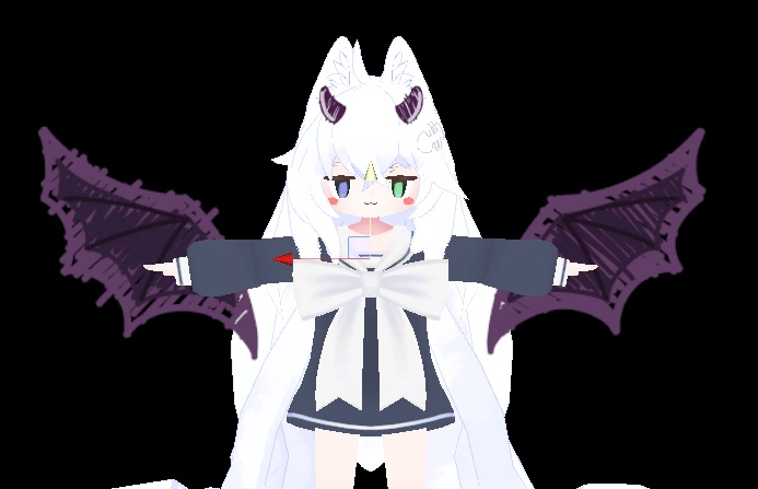 2D Anime Particle Angel / Devil Parts