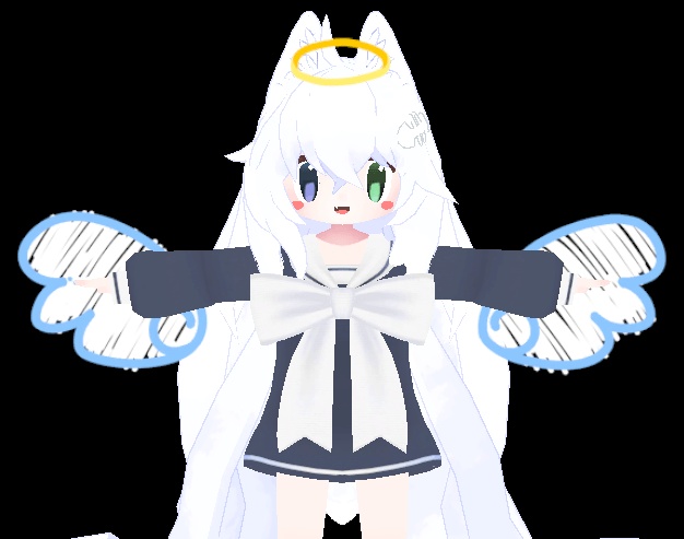 2D Anime Particle Angel / Devil Parts