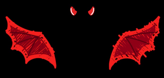 2D Anime Particle Angel / Devil Parts