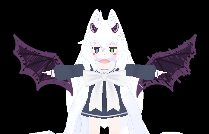 2D Anime Particle Angel / Devil Parts