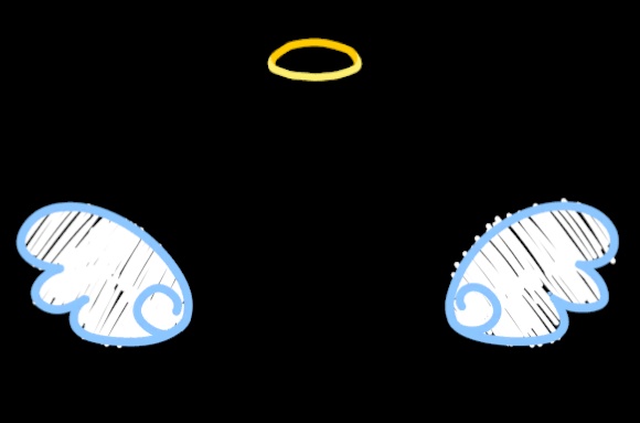 2D Anime Particle Angel / Devil Parts