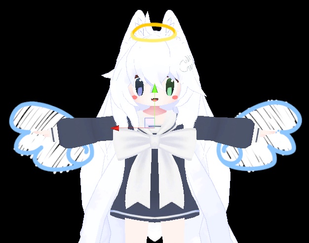 2D Anime Particle Angel / Devil Parts