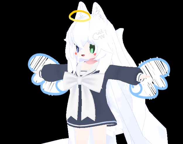 2D Anime Particle Angel / Devil Parts