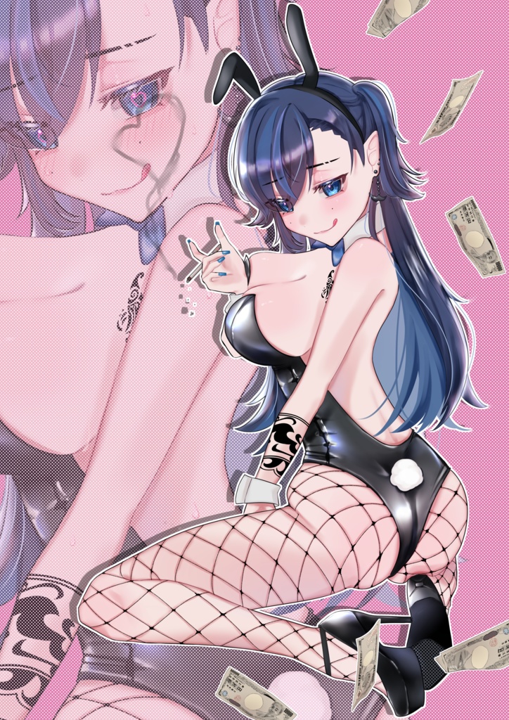 【常設】本人描き下ろしほえるバニーガール アクリルフィギュア