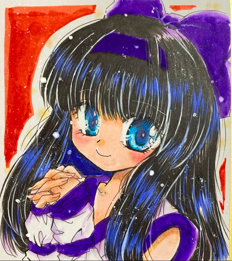 【ミニ色紙】フェリシア ナコルル 双刀使い