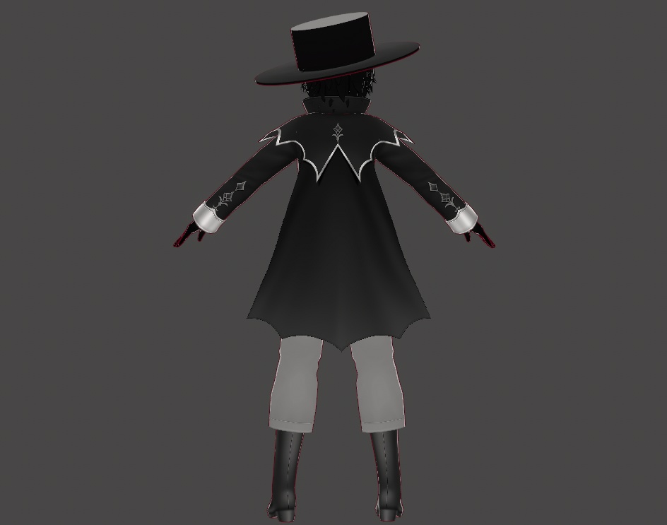 Masked character (vroid studio) - wulfieshop - 4/4