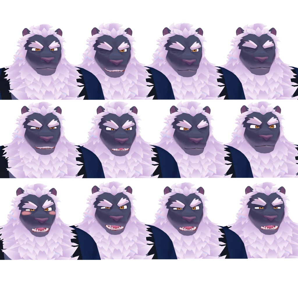 シシザキ【VRChat想定オリジナル3Dアバター】