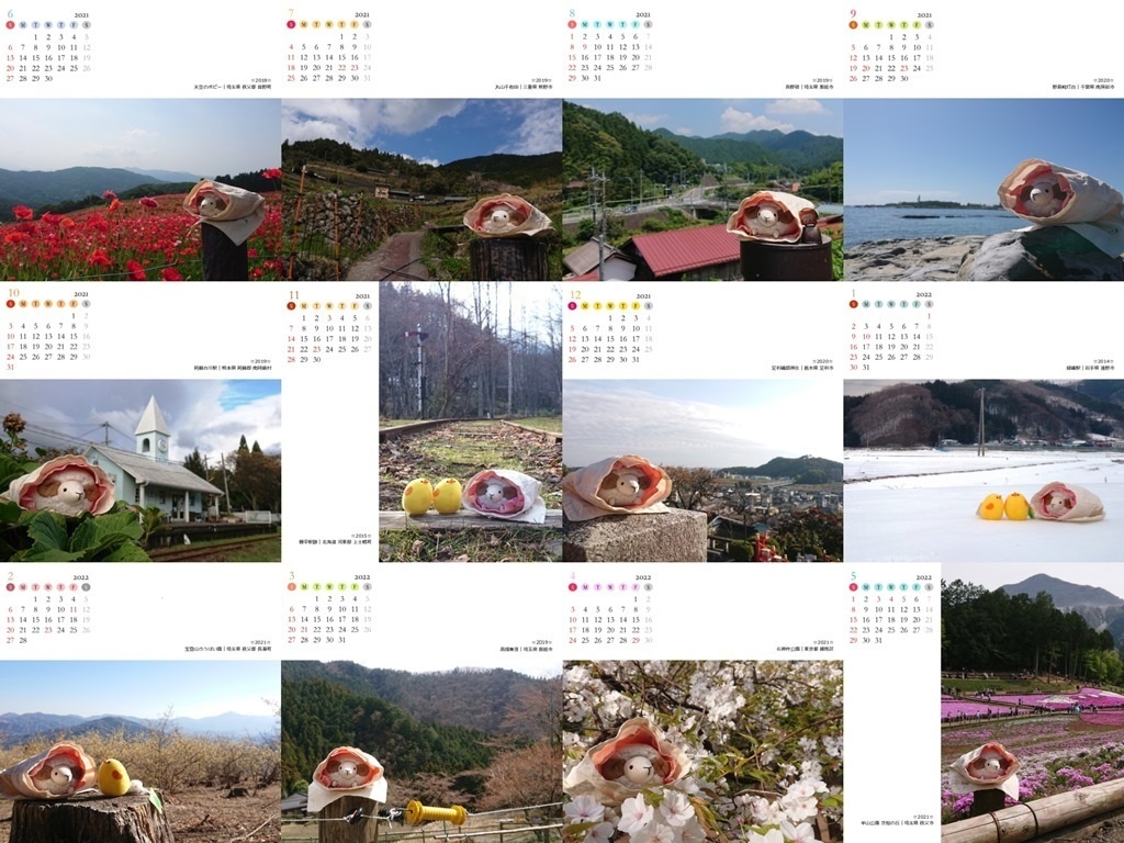 しぷおちゃんカレンダー2021（開始月選択可）