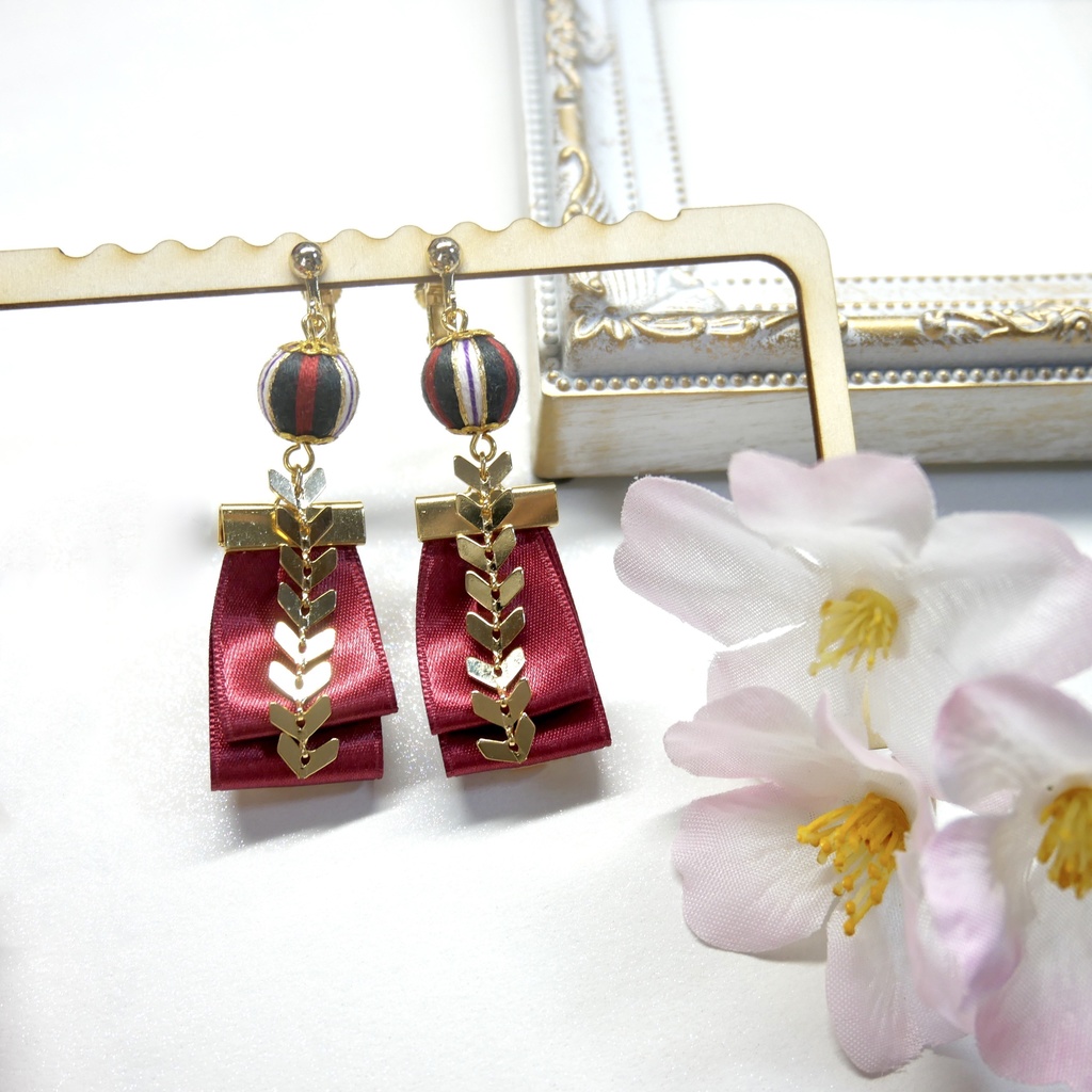 鶴丸国永・大倶利伽羅 巻き玉 イヤリング・ピアス