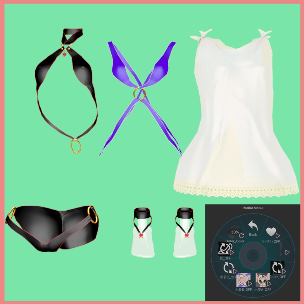 ギミック付き▽XO水着(ミルティナ、マヌカ、シィル、シィルLO、リリシア対応)