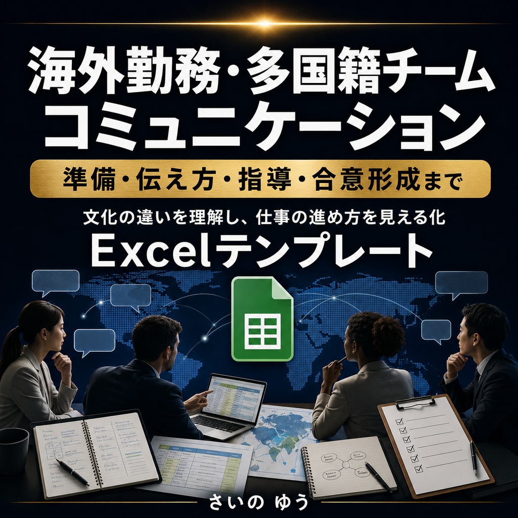 海外勤務・多国籍チームコミュニケーション実践シート｜Excel版
