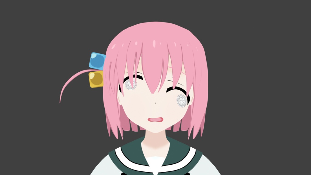 Bocchi 3D model .blend