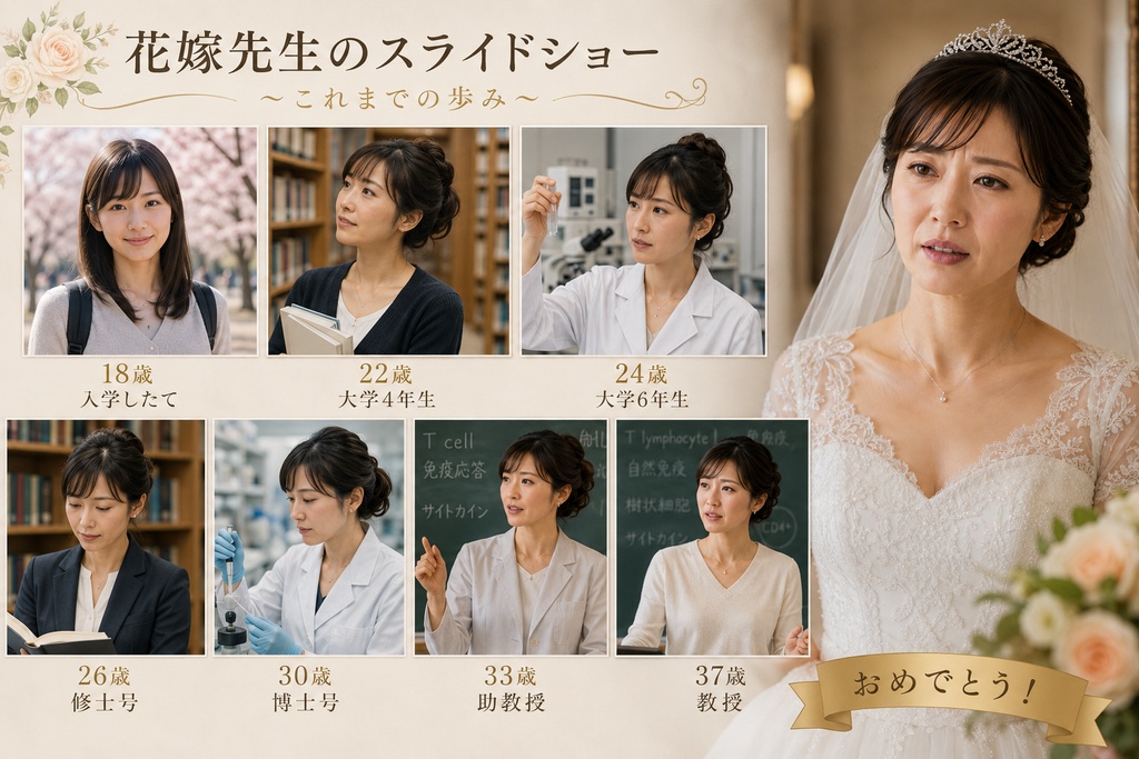 花嫁先生ーAI写真集ー15歳から37歳まで(のかわ ひじり作)