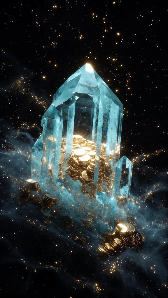 【お守り壁紙】海の癒し・アクアマリン 💙 壁紙5枚セット