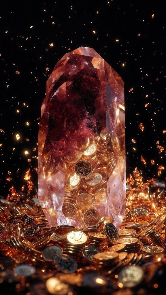 【お守り壁紙】情熱の炎・ルビー ❤️ 壁紙5枚セット