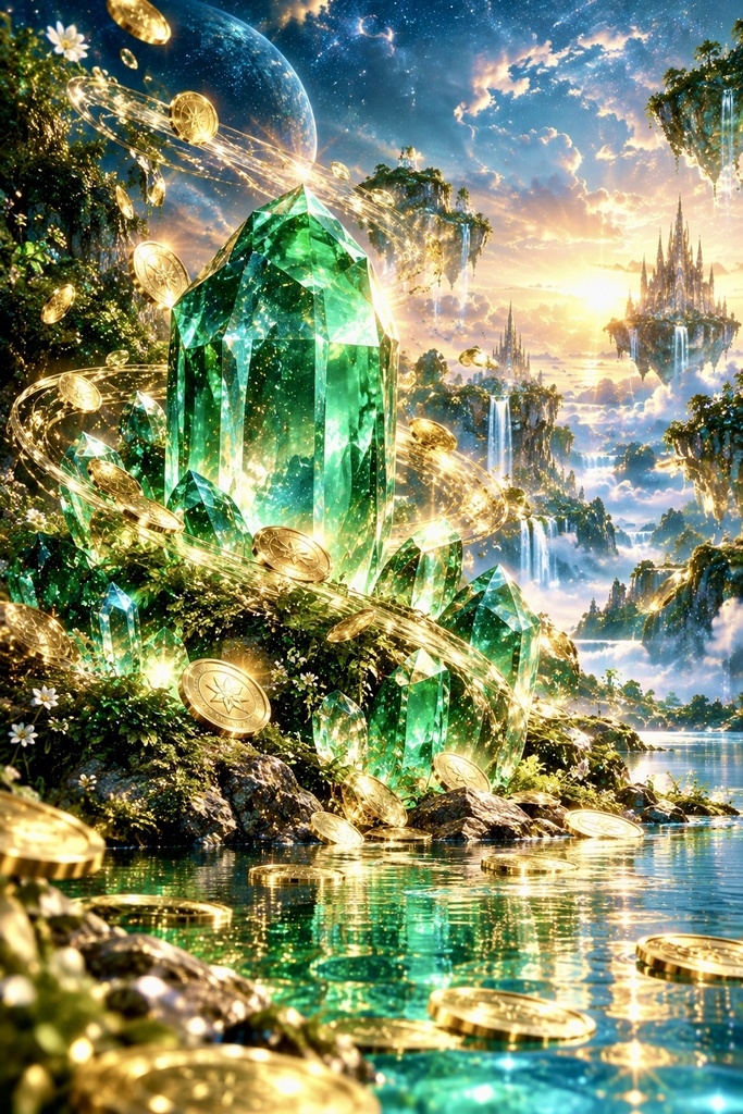 GOLDWAVE — Emerald Flow｜金の波とエメラルド