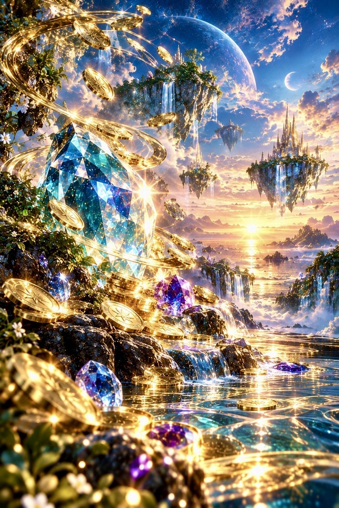 GOLDWAVE — Blue Serenity｜青い宝石と黄金の光