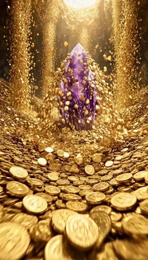 GOLDWAVE | Amethyst & Golden Waterfall 💜🪙