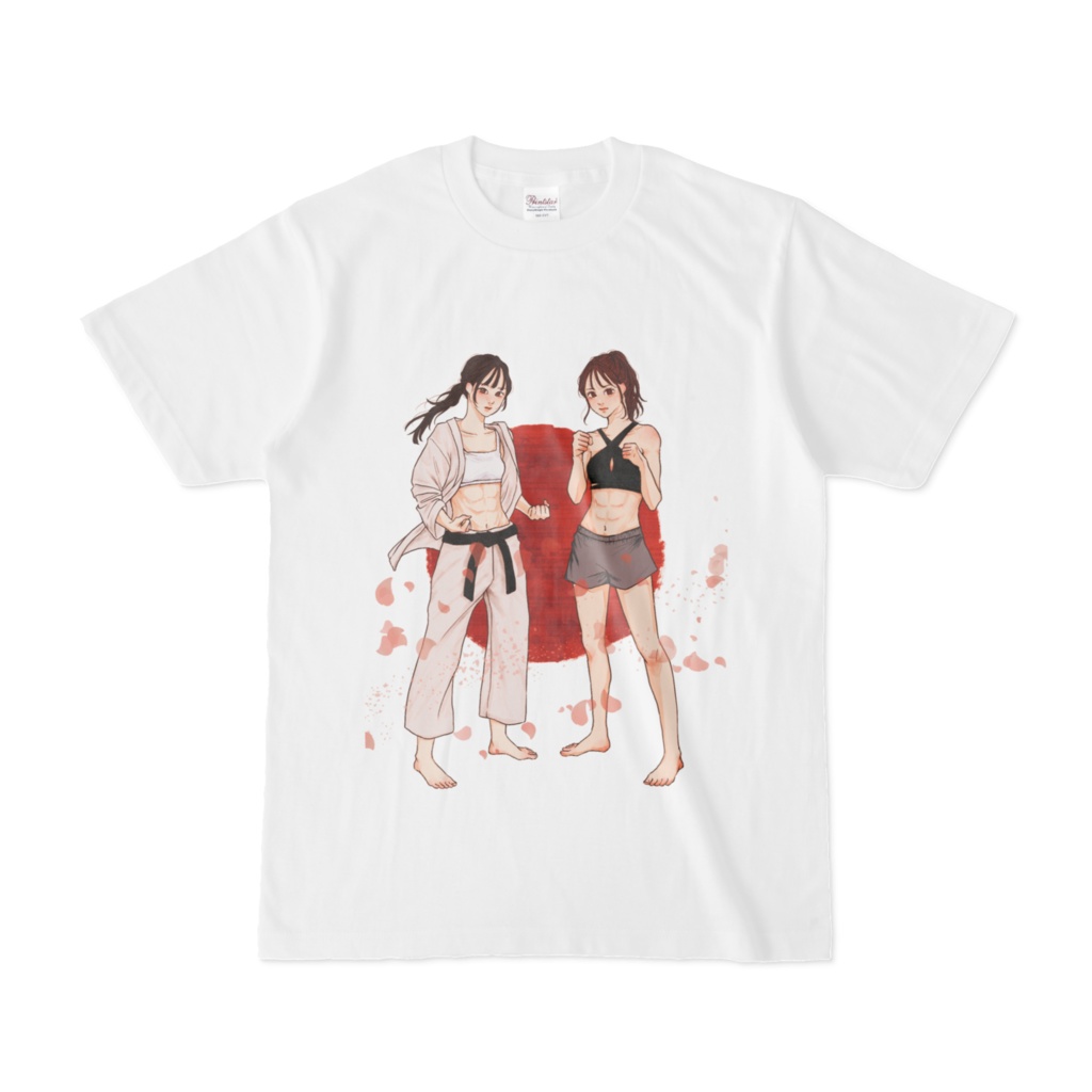 最強腹筋女子会 オリジナルTシャツ part1 (両面印刷)