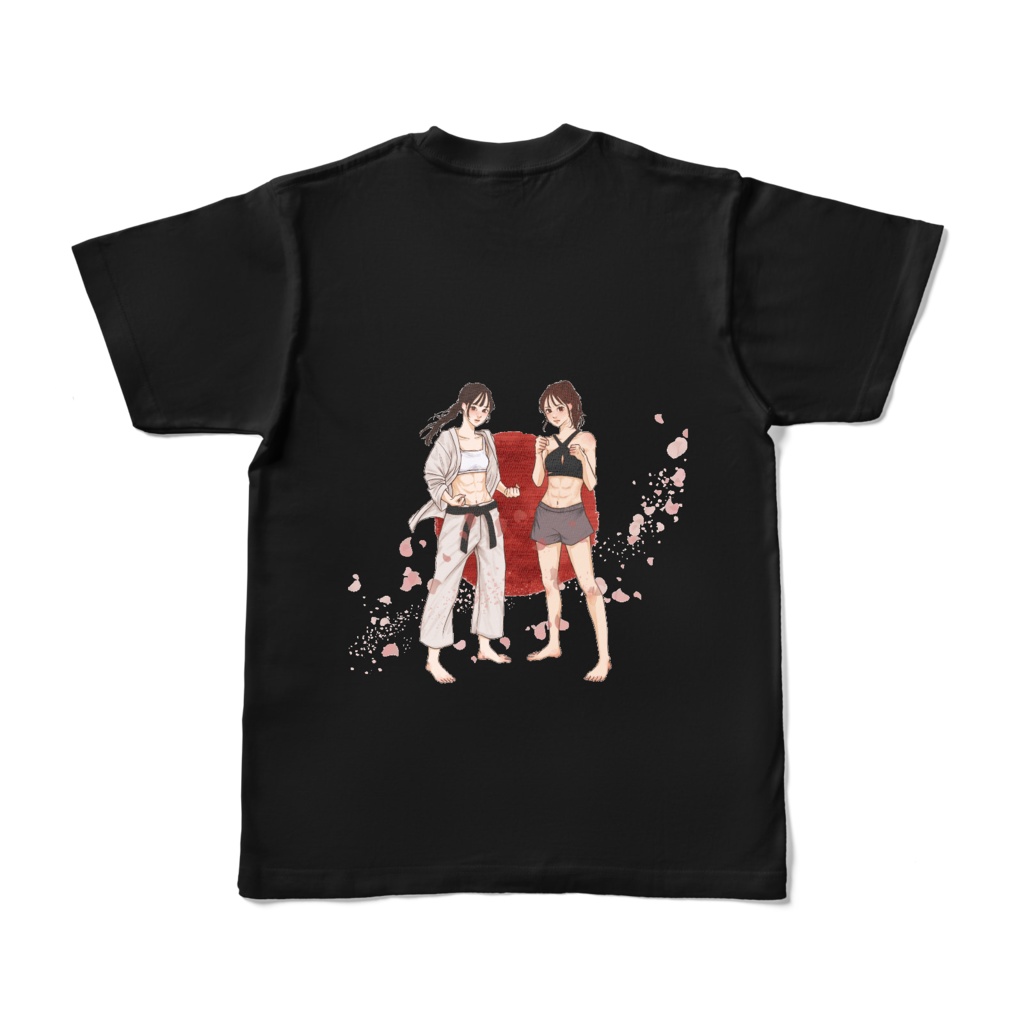 最強腹筋女子会 オリジナルTシャツ part1 (両面印刷)