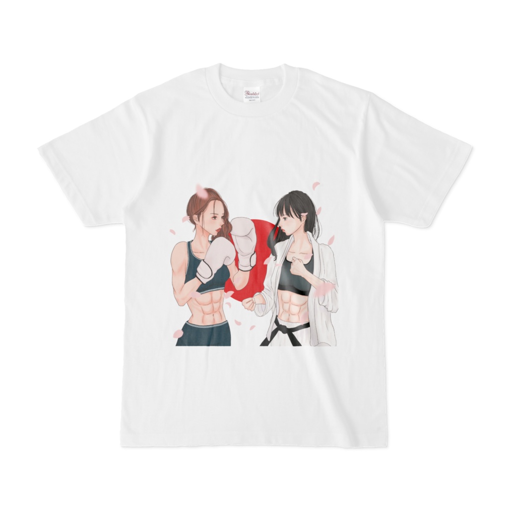 【最強腹筋女子会】 オリジナルTシャツ part2 (両面印刷)