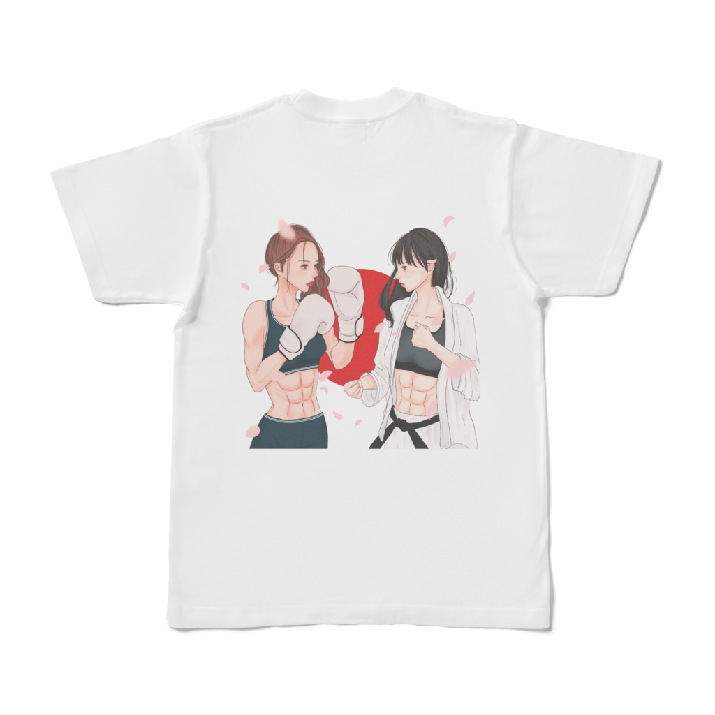 【最強腹筋女子会】 オリジナルTシャツ part2 (両面印刷)