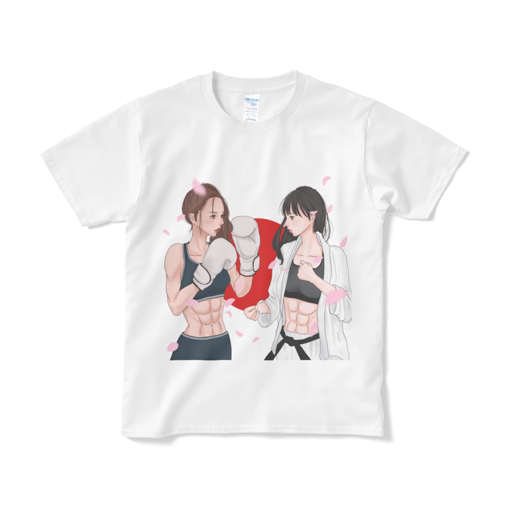 【最強腹筋女子会】オリジナルTシャツ part2 (両面印刷)