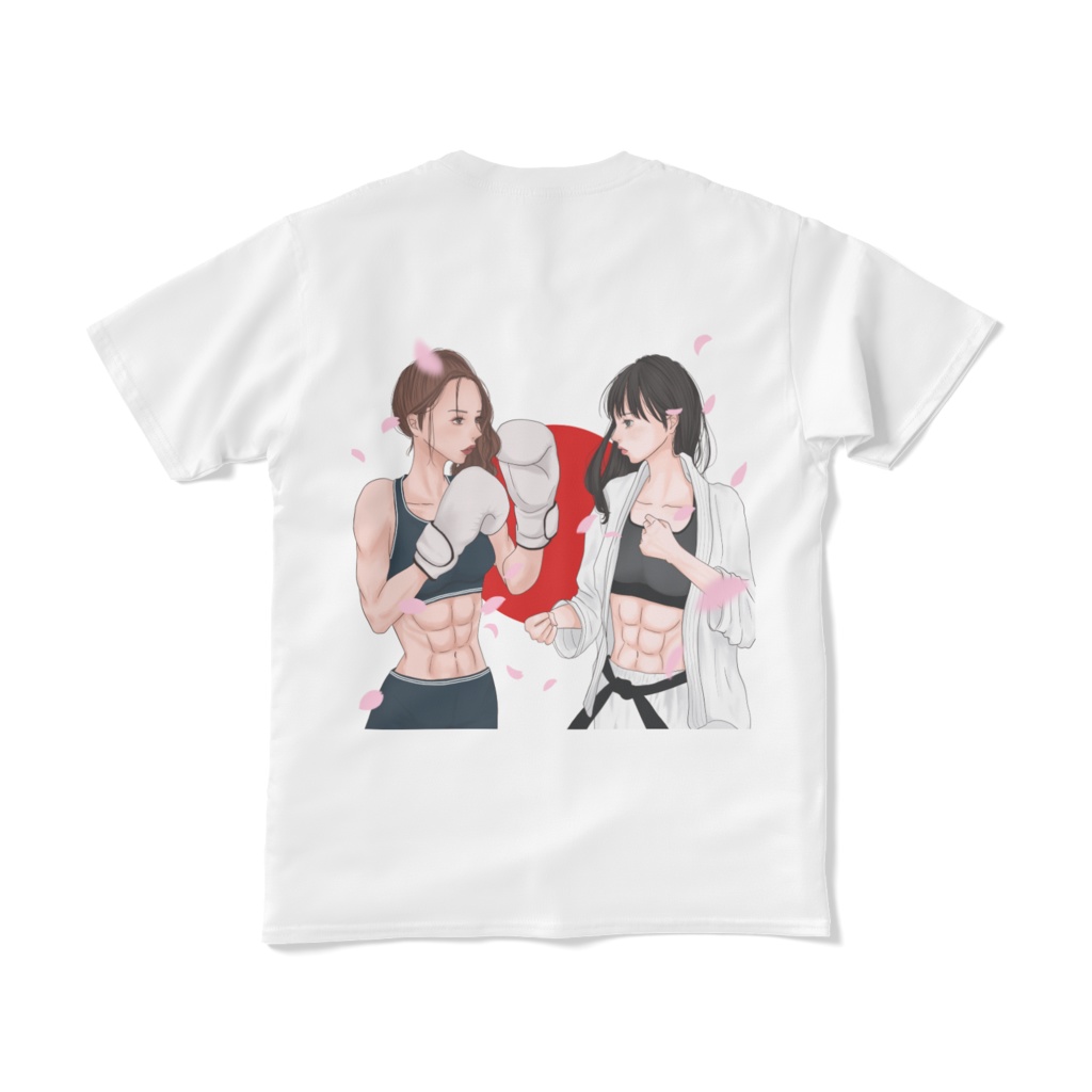 【最強腹筋女子会】オリジナルTシャツ part2 (両面印刷)