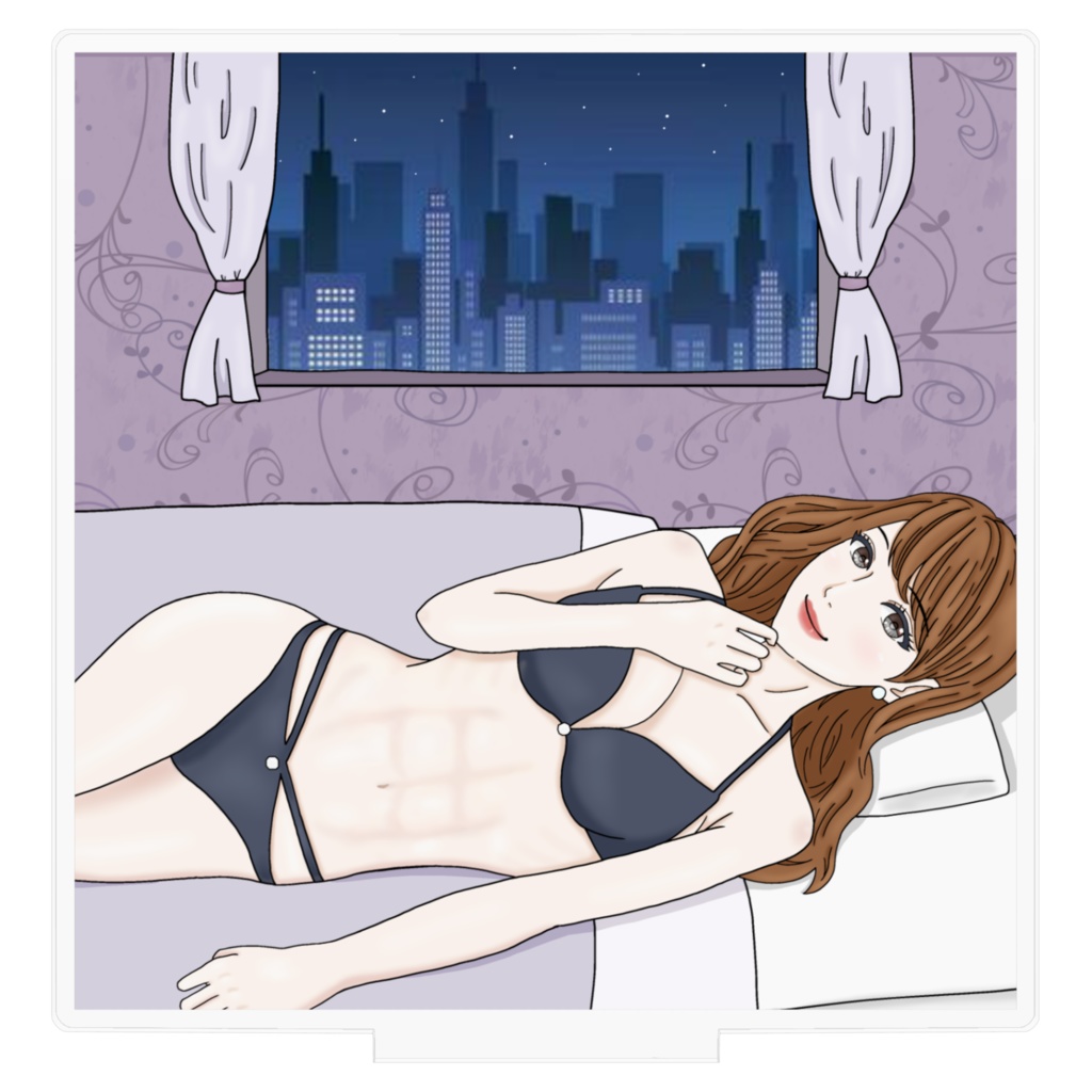 【腹筋女子の華】オリジナルアクリルフィギュア