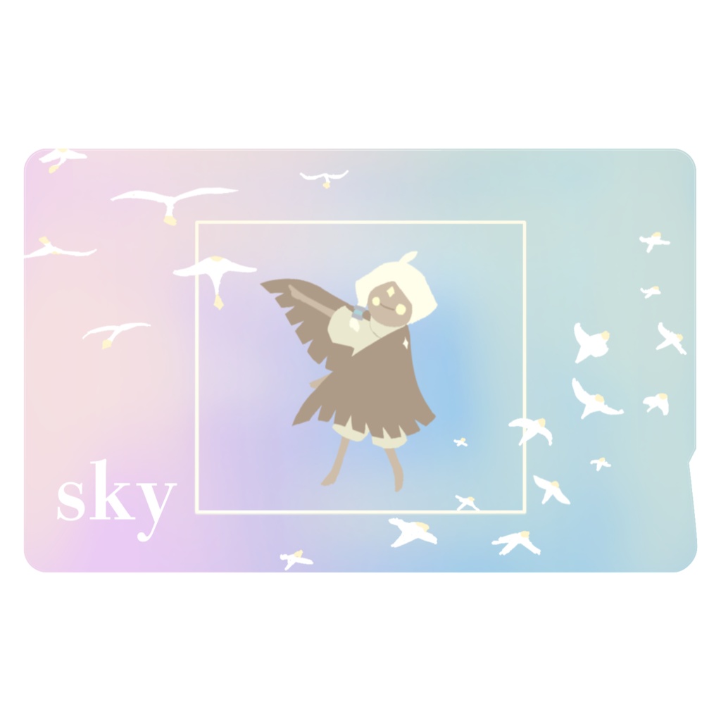 sky雀(moth) ICカードステッカー