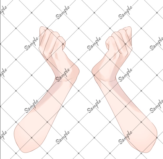 【VTuber向け】頬杖の手