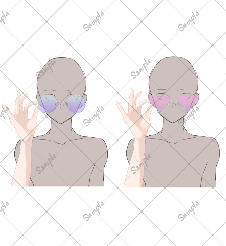 【VTuber向け】サングラスと手