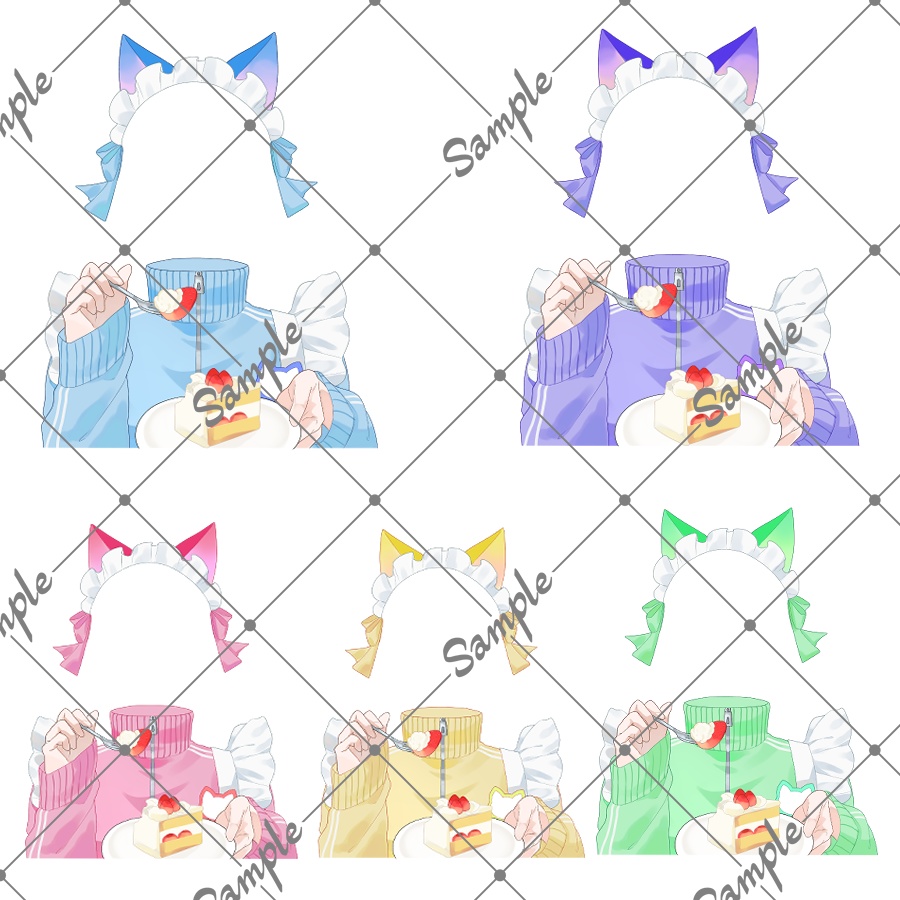 【VTuber素材】猫耳ジャージメイド　衣装素材