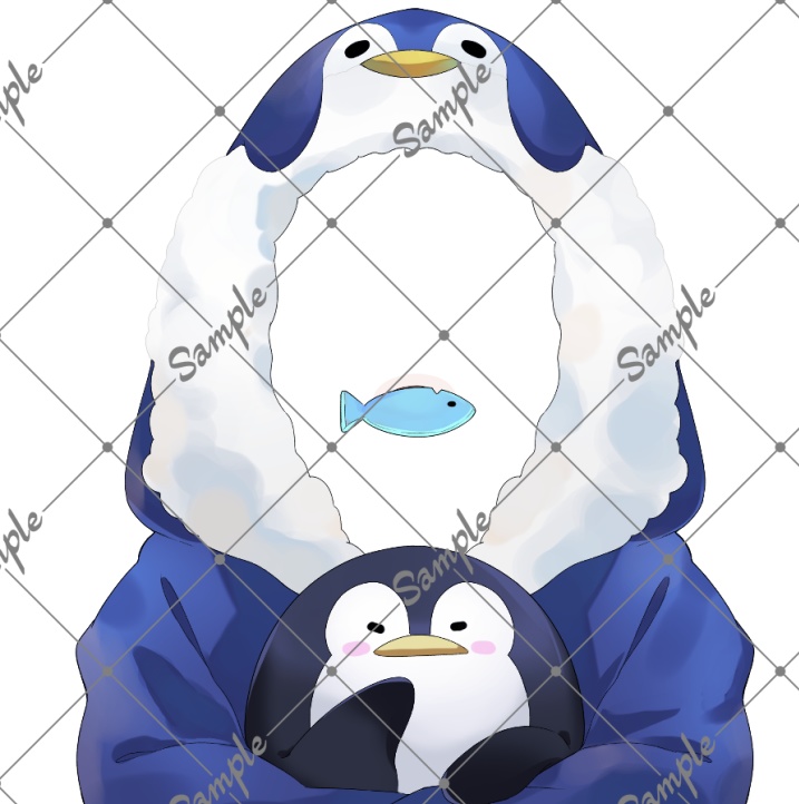 【VTuber素材】ペンギン衣装素材